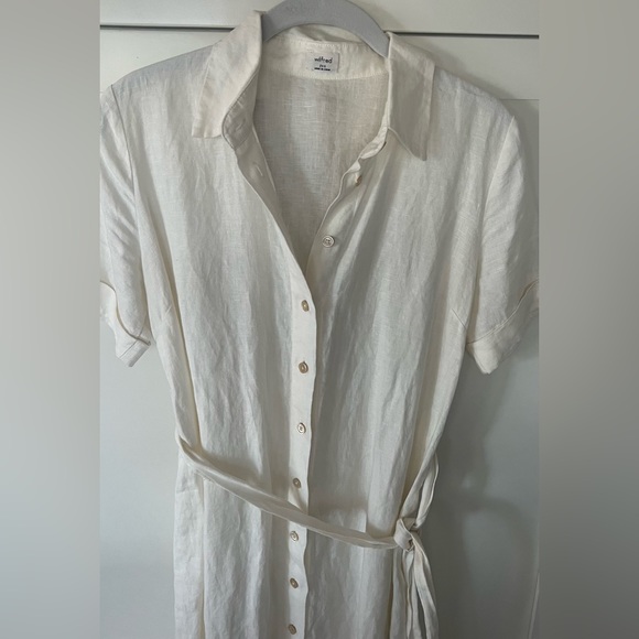 Aritzia Wilfred Eleta Linen Midi Dress 2XS - Picture 3 of 12